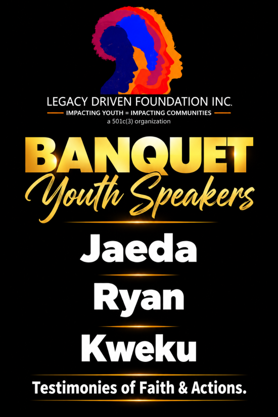 Banquet Youth Speakers Poster - Gold